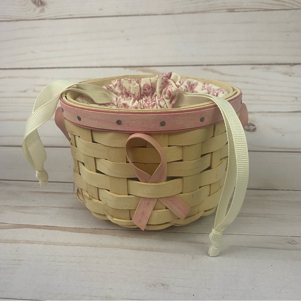 Longaberger Breast American Cancer Society Basket Horizon Of Hope 2006 Pink
